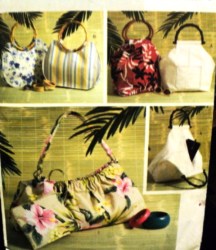 4148 LINED HANDLE HANDBAGS SIZES,DETACH COSMETIC BAG PATTERN